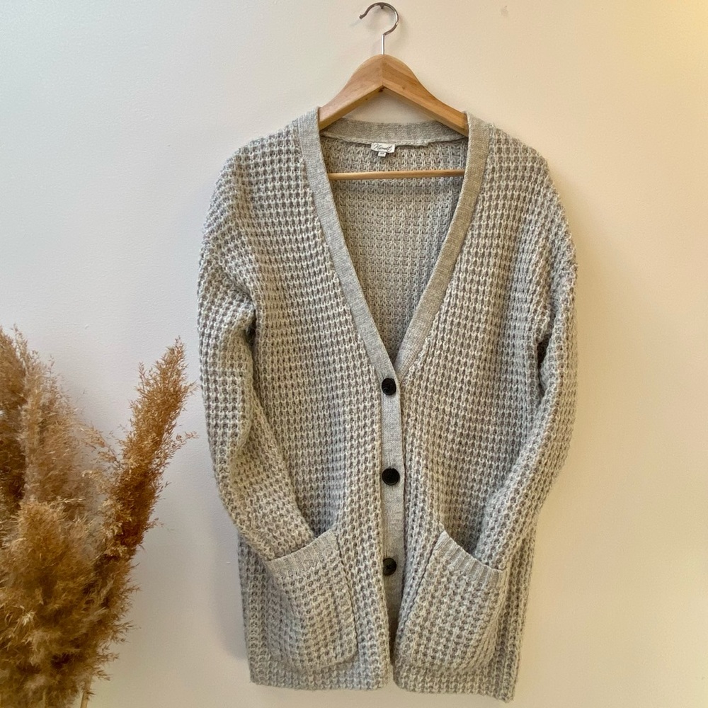 Grey Knit Cardigan